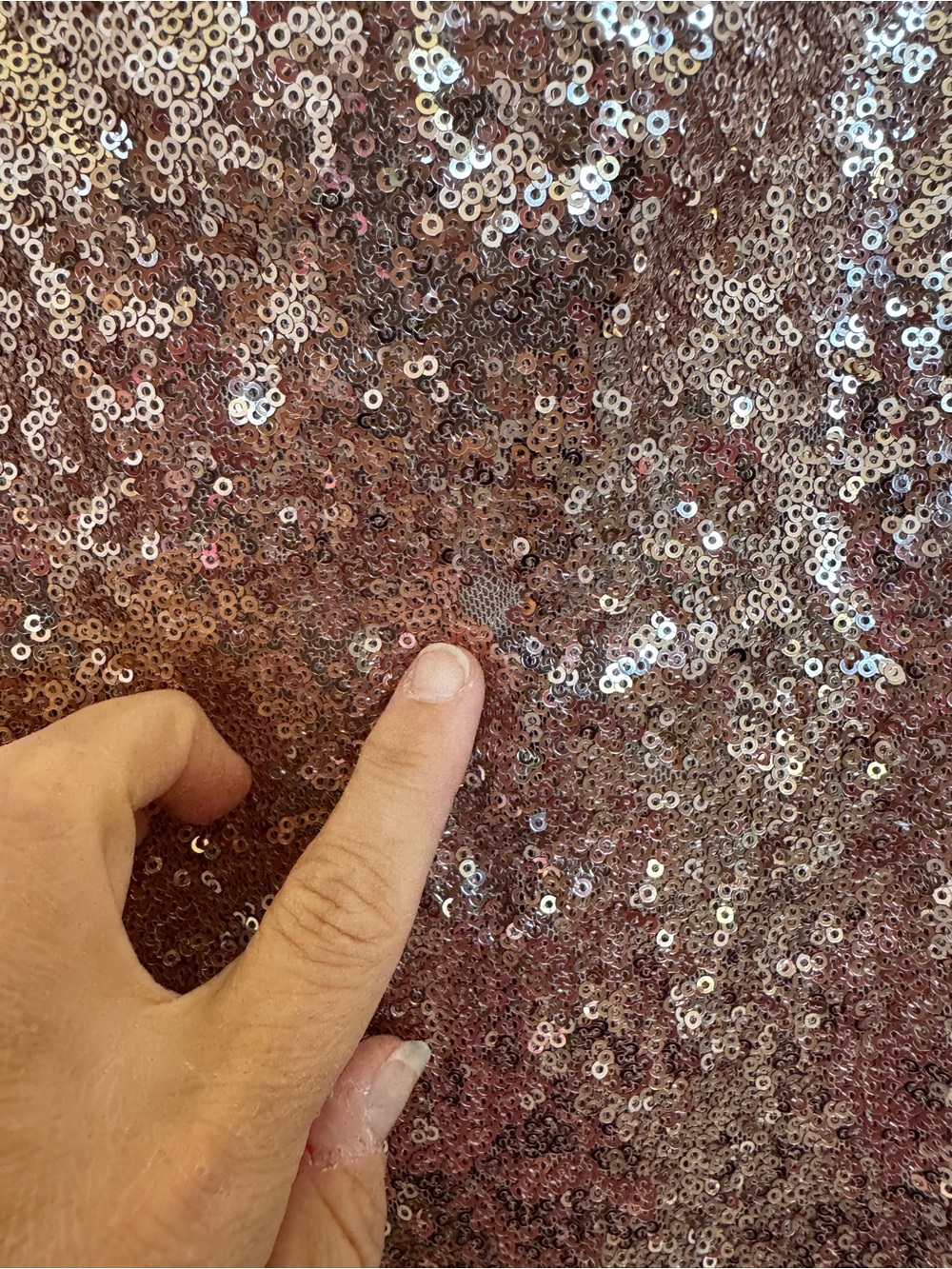 Revelry Dress Women’s 2 Rose Gold One-Shoulder Sequin - Picture 2 of 6